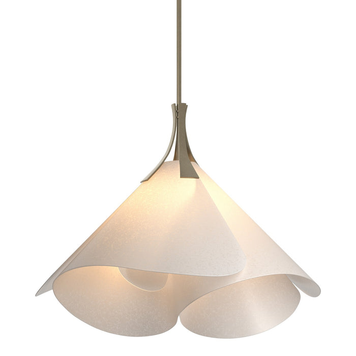 Hubbardton Forge 134503-SKT-MULT-84-SH1990 One Light Pendant, Soft Gold