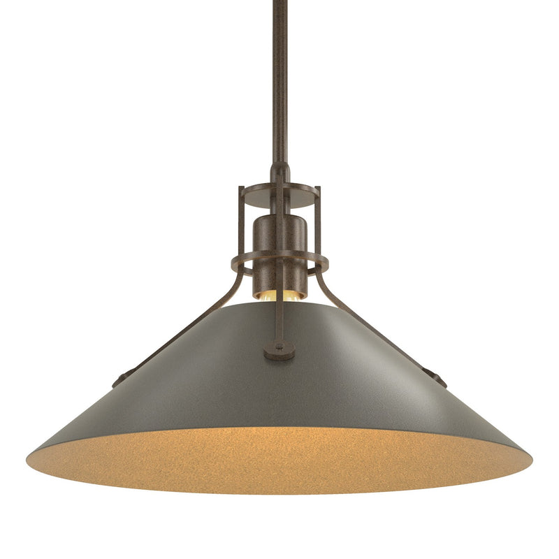 Hubbardton Forge 134550-SKT-MULT-05-07 One Light Pendant, Bronze