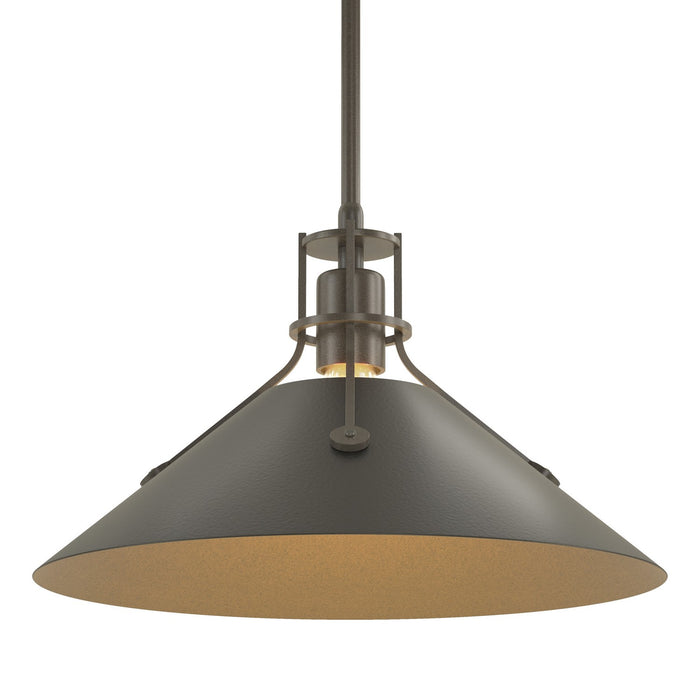 Hubbardton Forge 134550-SKT-MULT-07-10 One Light Pendant, Dark Smoke
