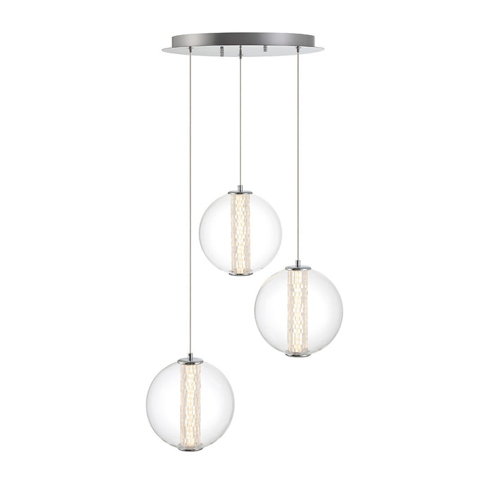 Eurofase 45736-018 LED Pendant, Chrome