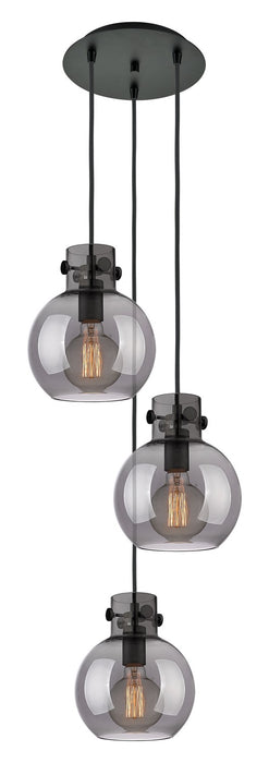 Innovations 113-410-1PS-BK-G410-8SM One Light Pendant, Matte Black