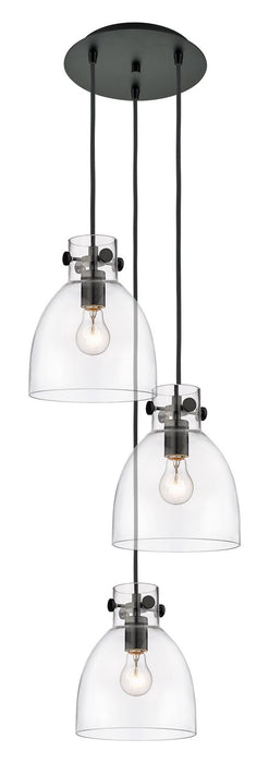 Innovations 113-410-1PS-BK-G412-8CL Nine Light Pendant, Matte Black