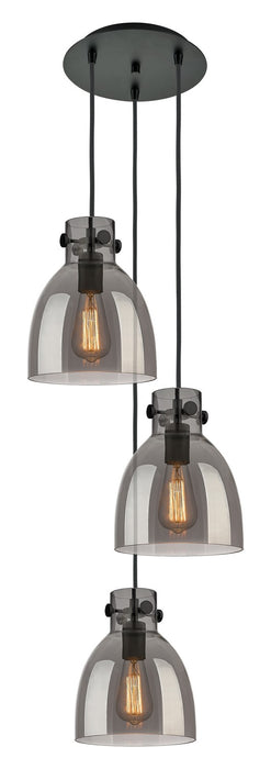 Innovations 113-410-1PS-BK-G412-8SM Six Light Pendant, Matte Black