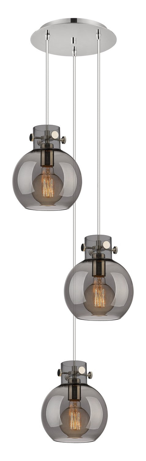 Innovations 113-410-1PS-PN-G410-8SM Eight Light Pendant, Polished Nickel