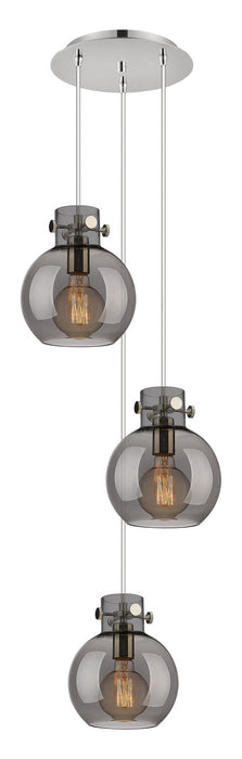 Innovations 113-410-1PS-PN-G410-8SM Eight Light Pendant, Polished Nickel