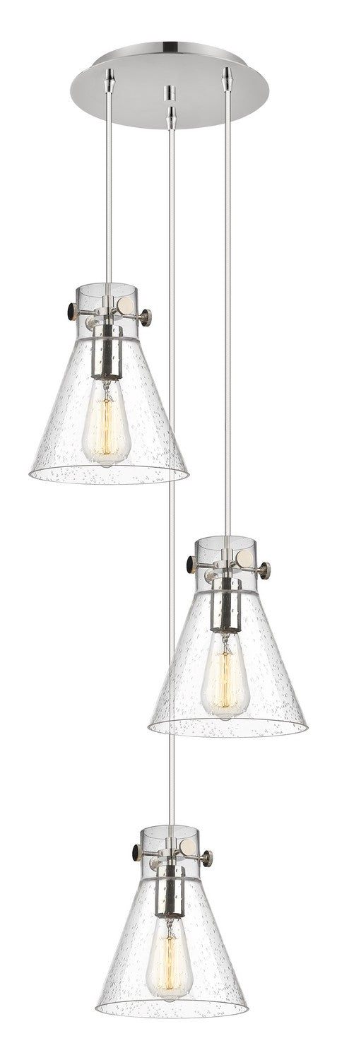 Innovations 113-410-1PS-PN-G411-8SDY Seven Light Pendant, Polished Nickel