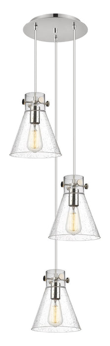 Innovations 113-410-1PS-PN-G411-8SDY Seven Light Pendant, Polished Nickel