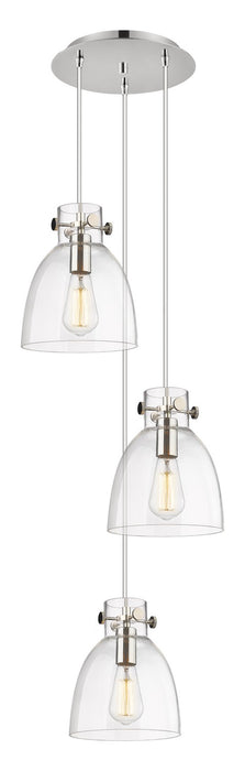 Innovations 113-410-1PS-PN-G412-8CL Seven Light Pendant, Polished Nickel