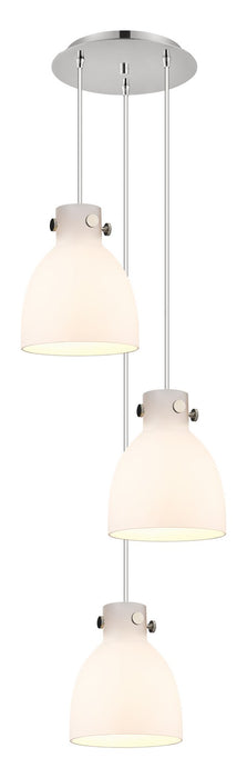 Innovations 113-410-1PS-PN-G412-8WH Six Light Pendant, Polished Nickel