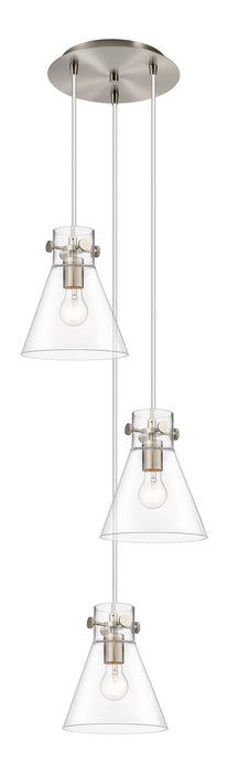 Innovations 113-410-1PS-SN-G411-8CL One Light Pendant, Brushed Satin Nickel