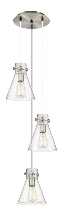 Innovations 113-410-1PS-SN-G411-8SDY Four Light Pendant, Brushed Satin Nickel