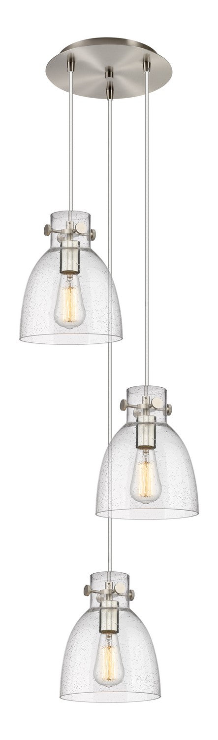 Innovations 113-410-1PS-SN-G412-8SDY Seven Light Pendant, Brushed Satin Nickel
