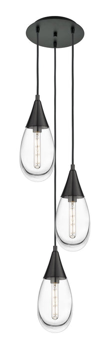 Innovations 113-450-1P-BK-G450-6CL LED Pendant, Matte Black