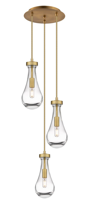 Innovations 113-451-1P-BB-G451-5CL LED Pendant, Brushed Brass