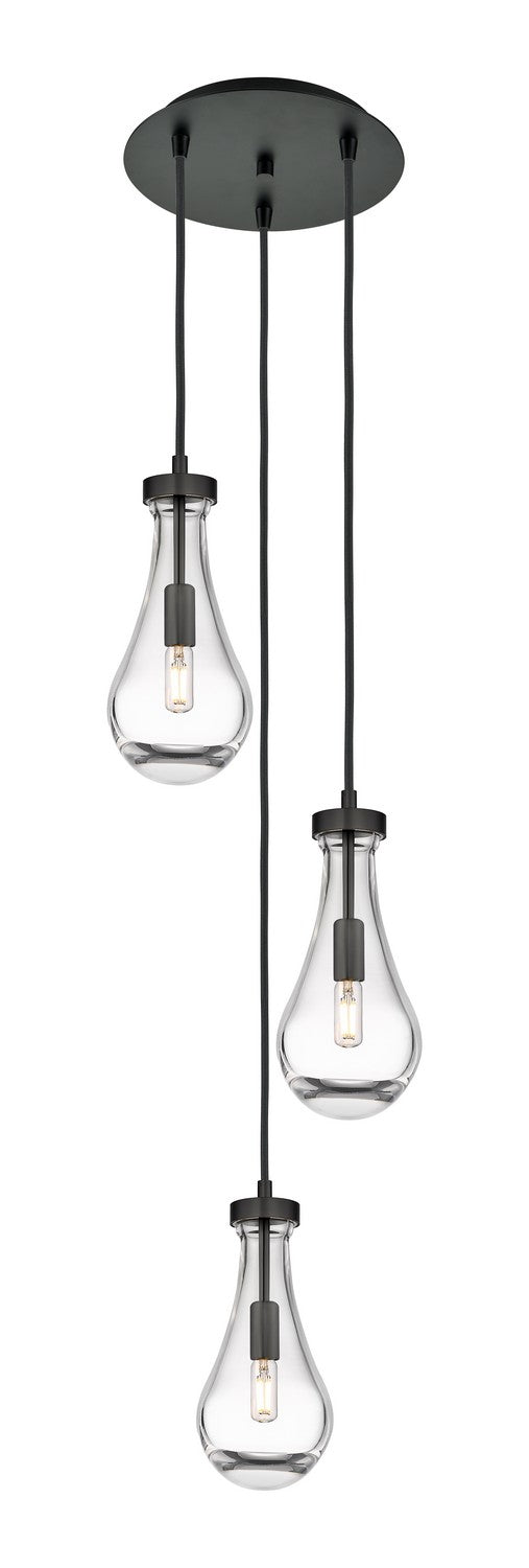 Innovations 113-451-1P-BK-G451-5CL LED Pendant, Matte Black