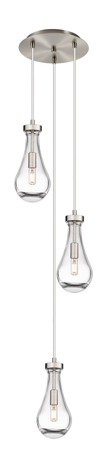 Innovations 113-451-1P-SN-G451-5CL LED Pendant, Brushed Satin Nickel