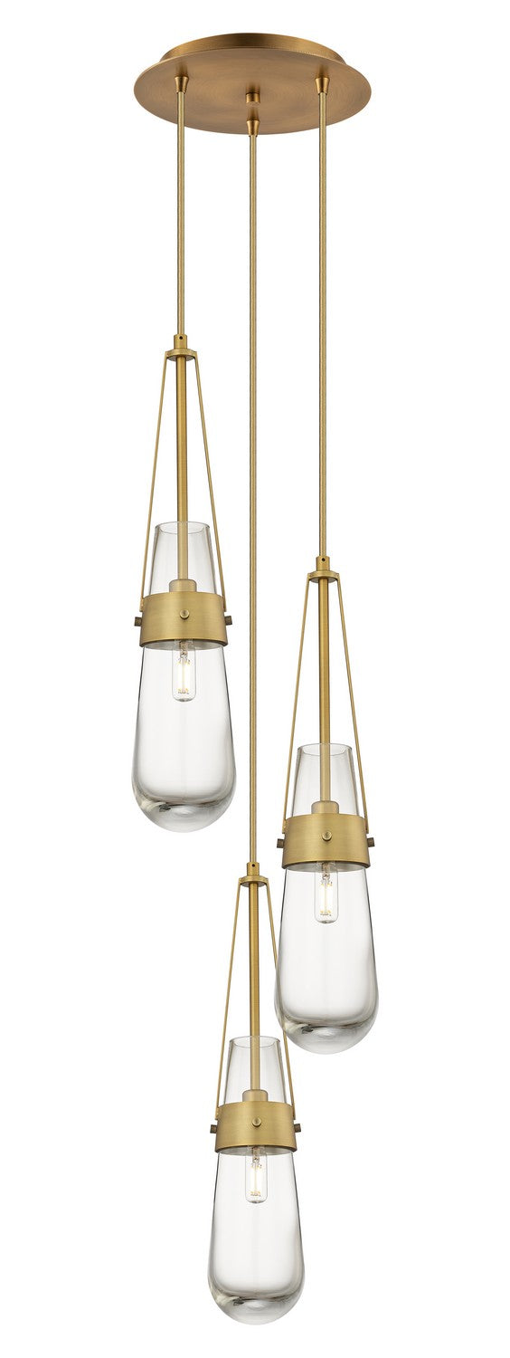 Innovations 113-452-1P-BB-G452-4CL LED Pendant, Brushed Brass