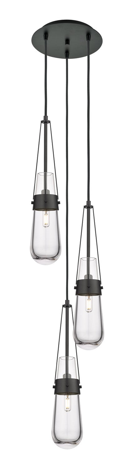 Innovations 113-452-1P-BK-G452-4CL LED Pendant, Matte Black
