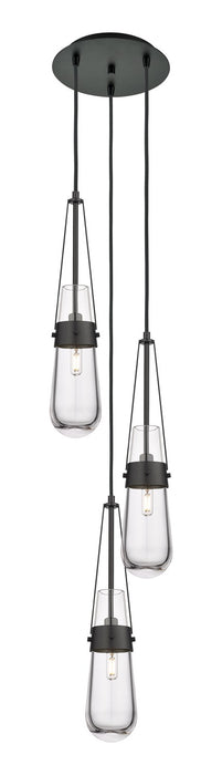 Innovations 113-452-1P-BK-G452-4CL LED Pendant, Matte Black