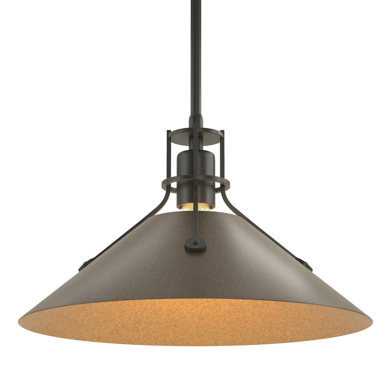 Hubbardton Forge 134550-SKT-MULT-10-10 One Light Pendant, Black