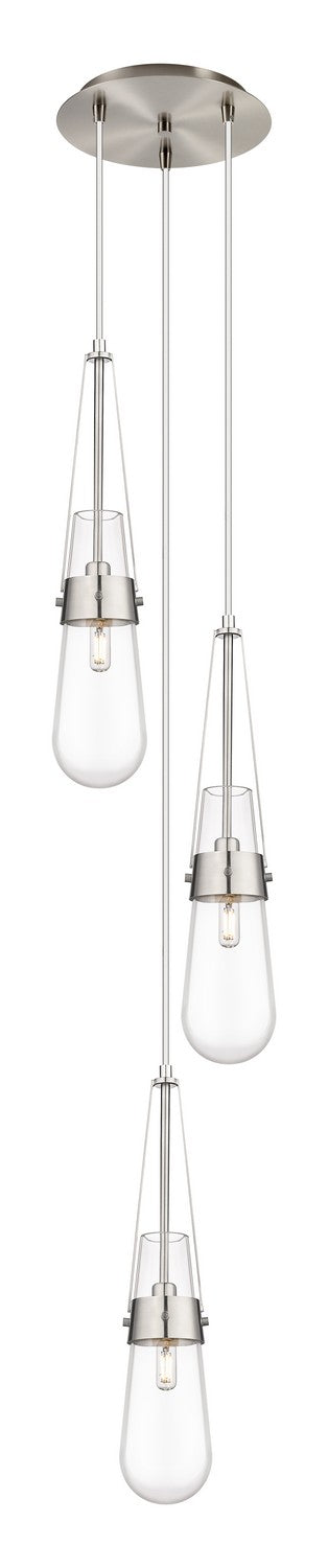 Innovations 113-452-1P-SN-G452-4CL LED Pendant, Brushed Satin Nickel