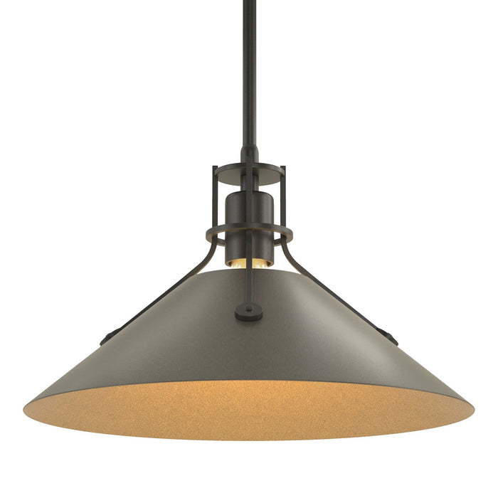 Hubbardton Forge 134550-SKT-MULT-10-07 One Light Pendant, Black