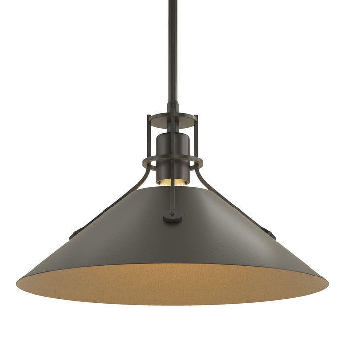 Hubbardton Forge 134550-SKT-MULT-10-10 One Light Pendant, Black