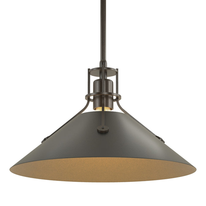 Hubbardton Forge 134550-SKT-MULT-14-10 One Light Pendant, Oil Rubbed Bronze
