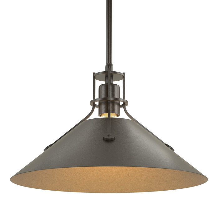 Hubbardton Forge 134550-SKT-MULT-14-14 One Light Pendant, Oil Rubbed Bronze