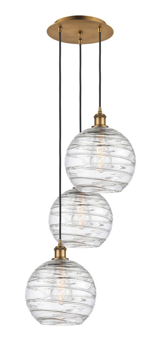 Innovations 113B-3P-BB-G1213-10 Three Light Pendant, Brushed Brass
