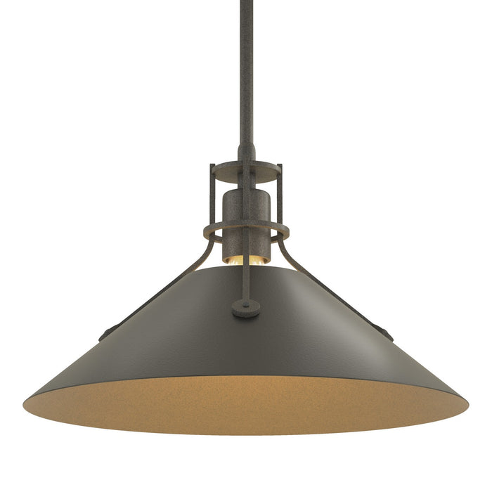 Hubbardton Forge 134550-SKT-MULT-20-10 One Light Pendant, Natural Iron