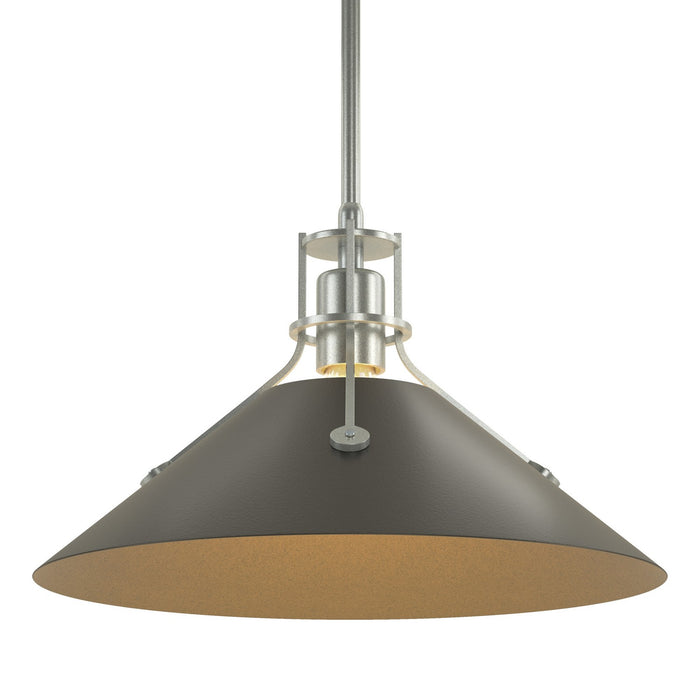 Hubbardton Forge 134550-SKT-MULT-82-10 One Light Pendant, Vintage Platinum