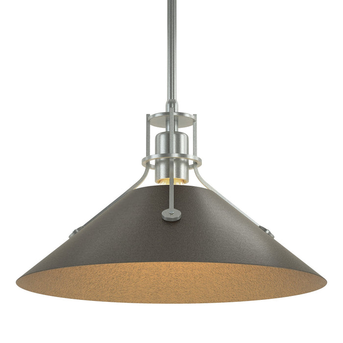 Hubbardton Forge 134550-SKT-MULT-82-14 One Light Pendant, Vintage Platinum
