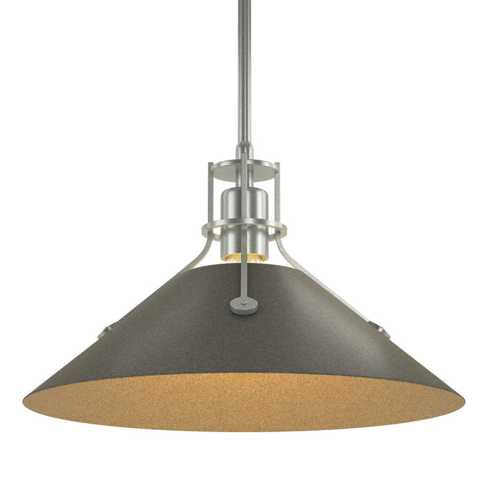 Hubbardton Forge 134550-SKT-MULT-82-20 One Light Pendant, Vintage Platinum
