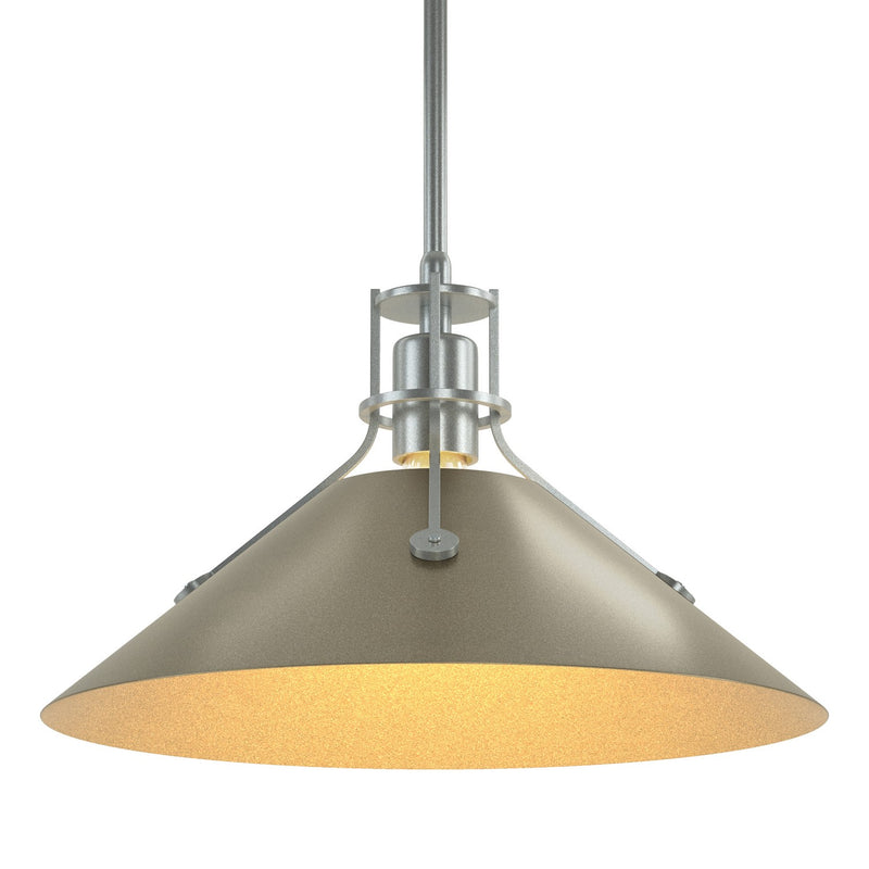 Hubbardton Forge 134550-SKT-MULT-82-84 One Light Pendant, Vintage Platinum