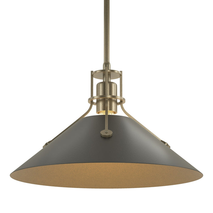 Hubbardton Forge 134550-SKT-MULT-84-10 One Light Pendant, Soft Gold