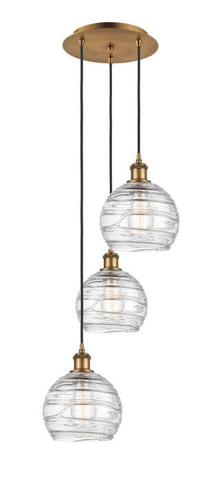 Innovations 113B-3P-BB-G1213-8 Three Light Pendant, Brushed Brass