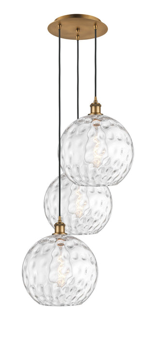 Innovations 113B-3P-BB-G1215-12 Three Light Pendant, Brushed Brass