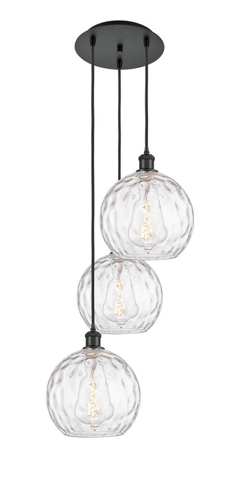 Innovations 113B-3P-BK-G1215-10 Three Light Pendant, Matte Black