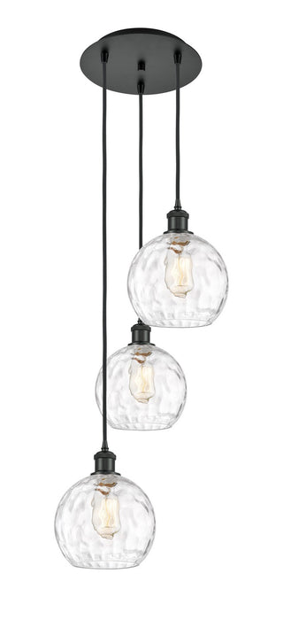 Innovations 113B-3P-BK-G1215-8 Three Light Pendant, Matte Black