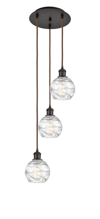 Innovations 113B-3P-OB-G1213-6 Three Light Pendant, Oil Rubbed Bronze