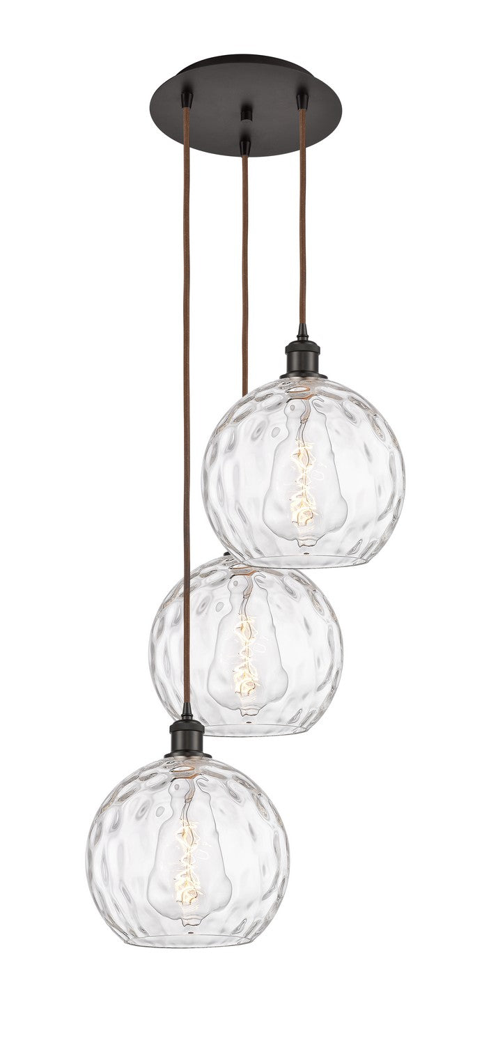 Innovations 113B-3P-OB-G1215-10 Three Light Pendant, Oil Rubbed Bronze