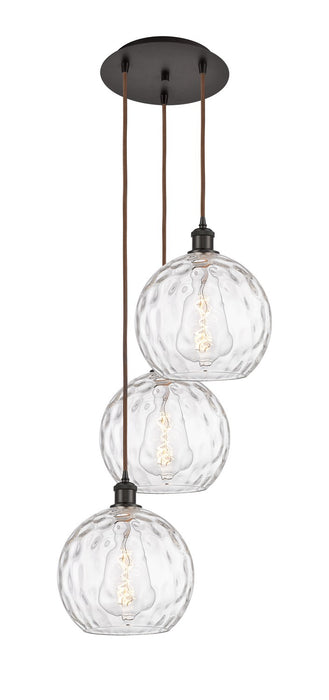 Innovations 113B-3P-OB-G1215-10 Three Light Pendant, Oil Rubbed Bronze