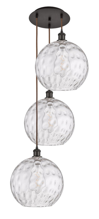 Innovations 113B-3P-OB-G1215-12 Three Light Pendant, Oil Rubbed Bronze