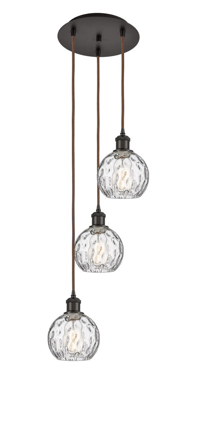 Innovations 113B-3P-OB-G1215-6 Three Light Pendant, Oil Rubbed Bronze