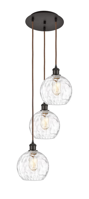 Innovations 113B-3P-OB-G1215-8 Three Light Pendant, Oil Rubbed Bronze