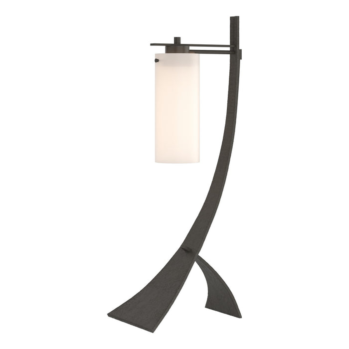 Hubbardton Forge 272665-SKT-07-GG0075 One Light Table Lamp, Dark Smoke
