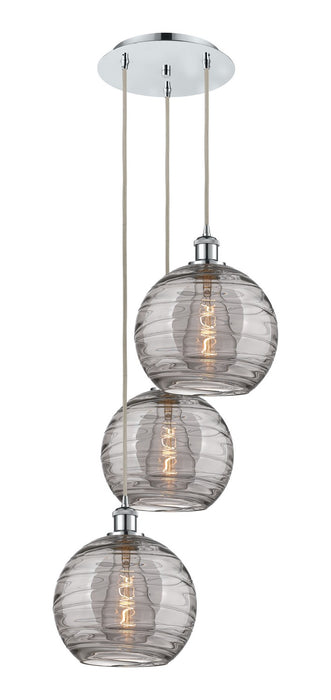 Innovations 113B-3P-PC-G1213-10SM Three Light Pendant, Polished Chrome