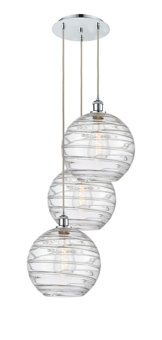 Innovations 113B-3P-PC-G1213-12 Three Light Pendant, Polished Chrome