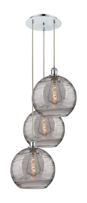 Innovations 113B-3P-PC-G1213-12SM Three Light Pendant, Polished Chrome